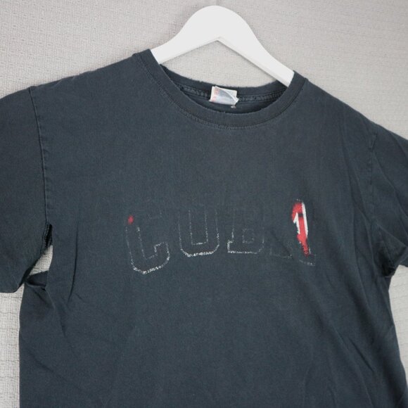 Cuba Distressed Thrashed 2000s Vintage Faded Tee Mens Medium - Picture 3 of 6